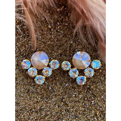 Beatrice - Σκουλαρίκια με Κρύσταλλα Swarovski Shimmer