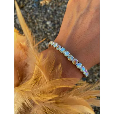 Beatrice Mini / Βραχιόλι Ριβιέρα με Κρύσταλλα Swarovski Shimmer