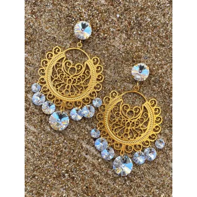 Zaira Earrings / Crystal