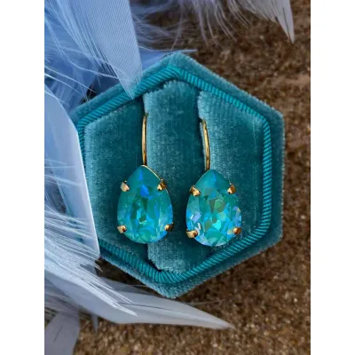Carmen Drop Mini Earrings - Laguna Delite
