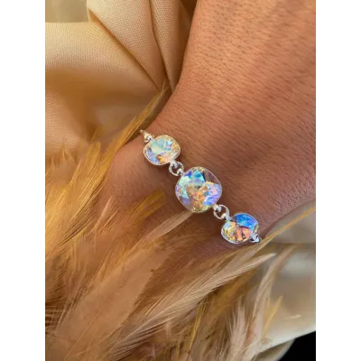 Coco - Βραχιόλι από Ασήμι 925 & Κρύσταλλα Swarovski Shimmer