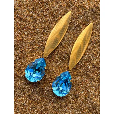 Eleanor Earrings / Aquamarine