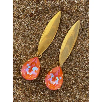 Eleanor Earrings / Orange Glow Delite