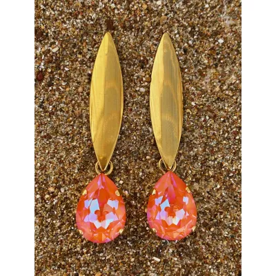 Eleanor Earrings / Orange Glow Delite