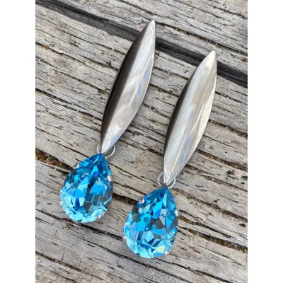 Eleanor Earrings / Aquamarine