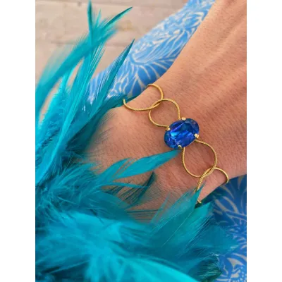 Esmeralda - Βραχιόλι με Κρύσταλλο Swarovski Royal Blue Delite