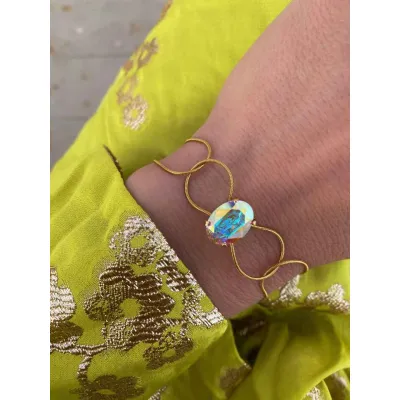 Esmeralda - Βραχιόλι με Κρύσταλλο Swarovski Iridescent