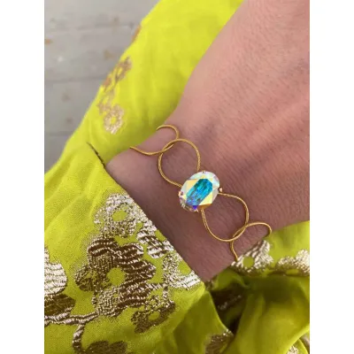 Esmeralda - Βραχιόλι με Κρύσταλλο Swarovski Iridescent