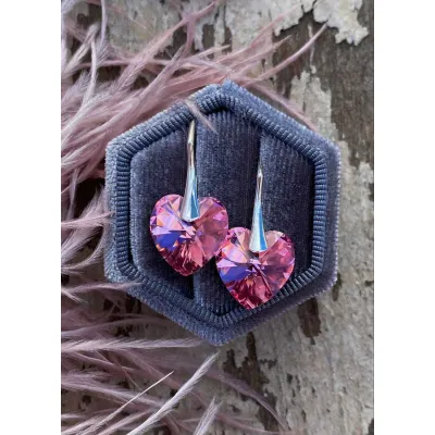 Hearts Classic Earrings / Light Rose