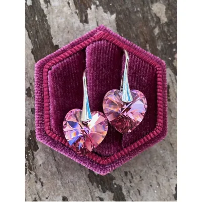 Hearts Classic Earrings / Light Rose
