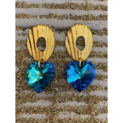 Hearts Lovely Earrings / Bermuda Blue