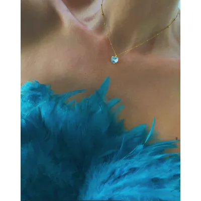 Bella Heart Mini / Κολιέ Καρδιά με Κρύσταλλο Swarovski Crystal