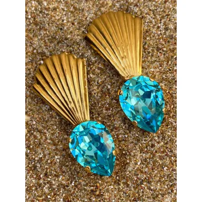 Jolie Earrings / Light Turquoise