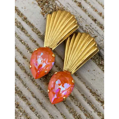 Jolie Earrings / Orange Glow Delite