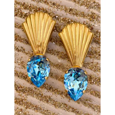 Jolie Earrings / Aquamarine