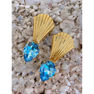 Jolie Earrings / Aquamarine