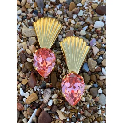 Jolie Earrings / Rose Peach