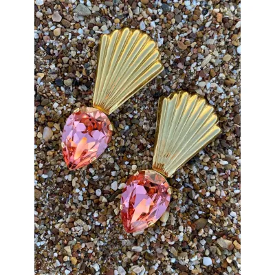 Jolie Earrings / Rose Peach