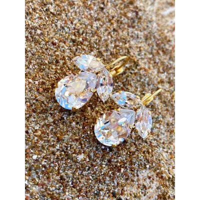 Juliette - Κρεμαστά Σκουλαρίκια με Κρύσταλλα Swarovski Crystal