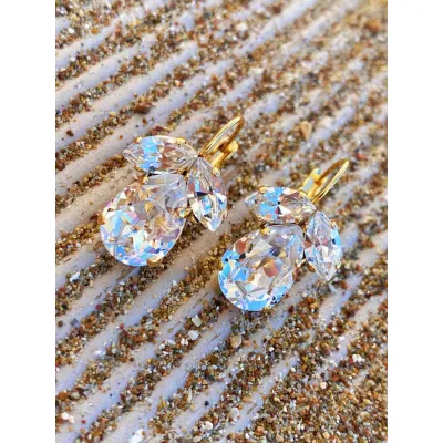 Juliette - Κρεμαστά Σκουλαρίκια με Κρύσταλλα Swarovski Crystal