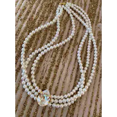 Juliette Pearl Choker / Κολιέ Τσόκερ με Μαργαριτάρια & Κρύσταλλο Swarovski Crystal