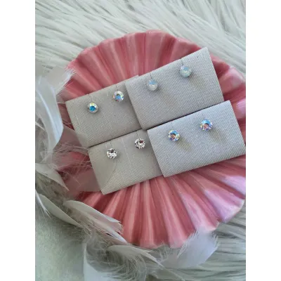 Louisa Mini Stud Earrings / Any Color