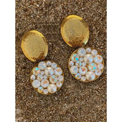 Ninetta Earrings / White Combo