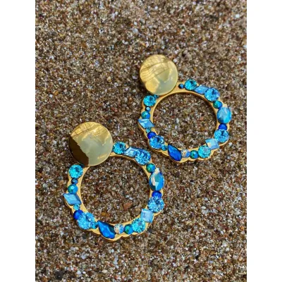 Ophelia Earrings / Blue Combo