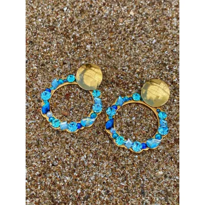 Ophelia Earrings / Blue Combo