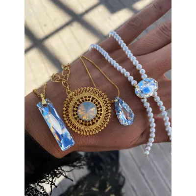 Queen Baguette Pendant / Crystal