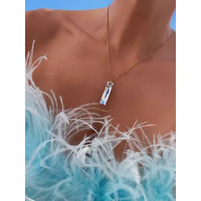 Queen Baguette Pendant / Crystal