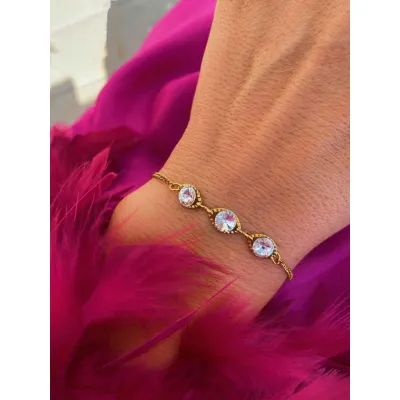 Rosalie Triple Crystal Bracelet / Crystal