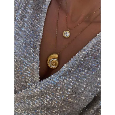 Golden Luxe - Σετ Κολιέ με Κρύσταλλα Swarovski Crystal