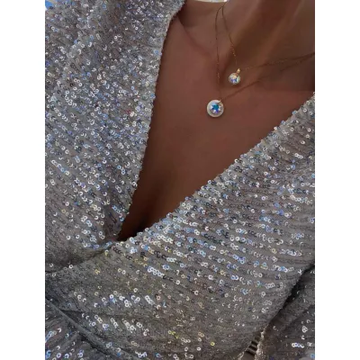 Galaxy Shine - Σετ κολιέ με Κρύσταλλα Swarovski Iridescent