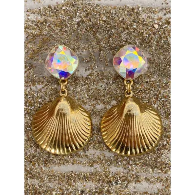 Shell Earrings / Iredescent