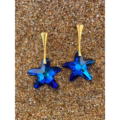 Starfish Earrings / Bermuda Blue