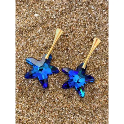 Starfish Earrings / Bermuda Blue