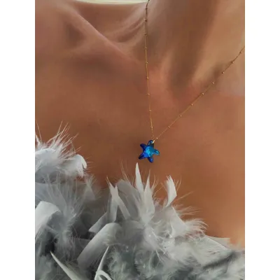 Starfish Pendant / Bermuda Blue
