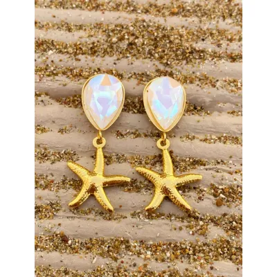 Starfish Mini Earrings / Light Grey Delite