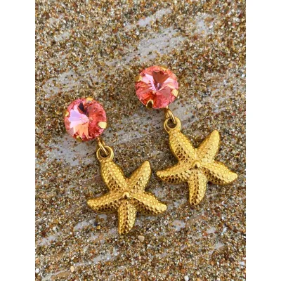 Starfish Earrings / Rose Peach