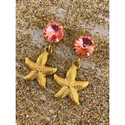 Starfish Earrings / Rose Peach