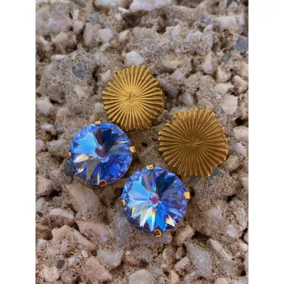 Maribella - Σκουλαρίκια με Κρύσταλλα Swarovski Light Sapphire