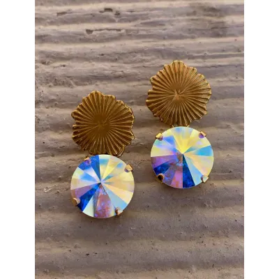 Maribella - Σκουλαρίκια με Κρύσταλλα Swarovski Iridescent