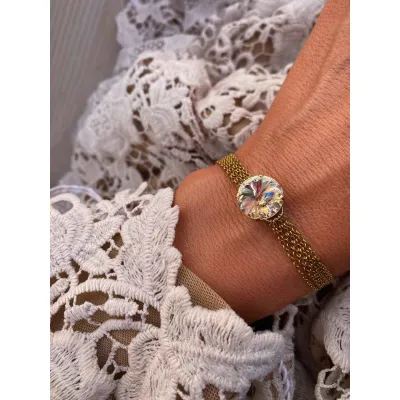 Victoria - Βραχιόλι με Κρύσταλλο Swarovski - Light Silk
