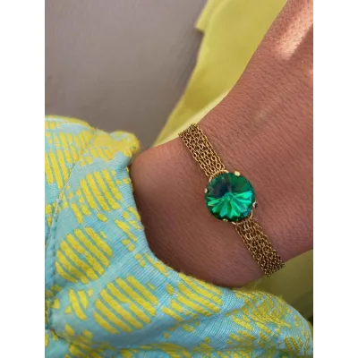 Victoria - Βραχιόλι με Κρύσταλλο Swarovski - Majestic Green