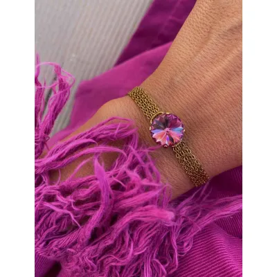 Victoria - Βραχιόλι με Κρύσταλλο Swarovski Rose