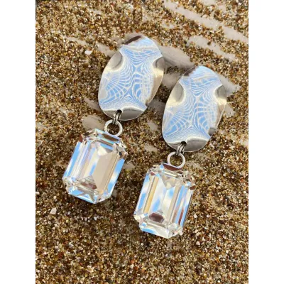 Vindemia Wavy - Σκουλαρίκια με Κρύσταλλα Swarovski Crystal