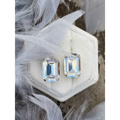 Vindemia Mini - Σκουλαρίκια Κρεμαστά με Κρύσταλλα Swarovski Crystal