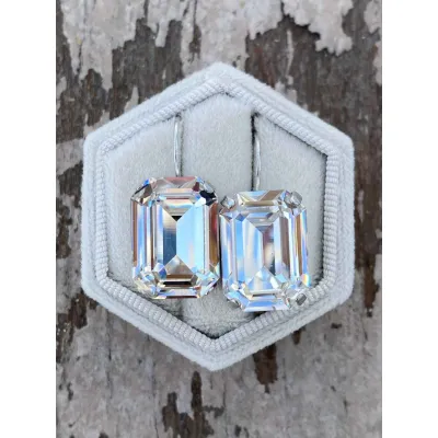 Vindemia - Σκουλαρίκια Κρεμαστά με Κρύσταλλα Swarovski Crystal