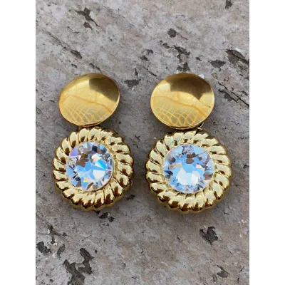 Genevieve - Vintage Σκουλαρίκια με Κρύσταλλα Swarovski Crystal